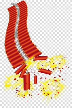Red fire cracker illustration, Firecracker Fireworks ...