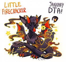 CLOSED) January DTA - Little Firecracker by AshenSpectre on DeviantArt