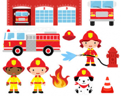 Fireman clipart | Etsy