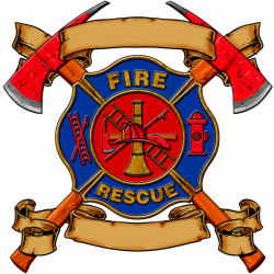 Fire Fighter Fabric, Custom Print Fabric, Fire Badge 5411 ...