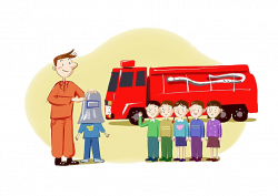 Firefighter Firefighting Clip art - Firefighters teach children fire ...