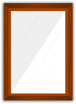 Public Domain Clip Art Image | Mirror with wooden frame | ID ...