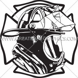 Maltese Fireman | Production Ready Artwork for T-Shirt Printing