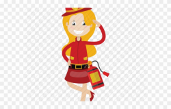 Firefighter Clipart Rescuer - Cartoon Firefighter - Png ...