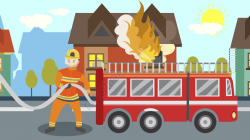 Firefighting Day Propaganda Firefighter Illustration ...
