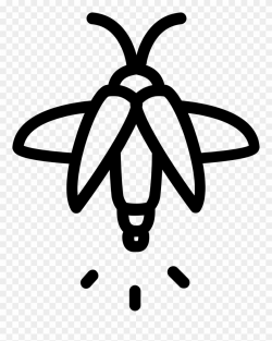 Big Image - Firefly Clipart Black And White - Png Download ...