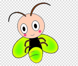 Cartoon Animation Firefly, Green firefly transparent ...