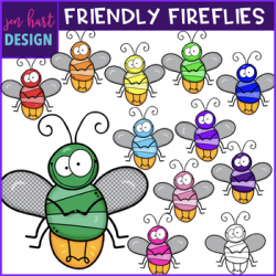 Firefly Clip Art - Friendly Fireflies {jen hart Clip Art}