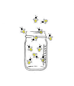 Mason Jar Image Fireflies Lightning bugs Digital by ...