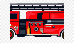 Fire Truck Clipart Fire Service - Fireman Truck Cartoon Png ...
