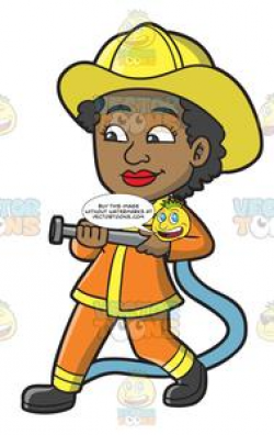 A Black Female Firefighter