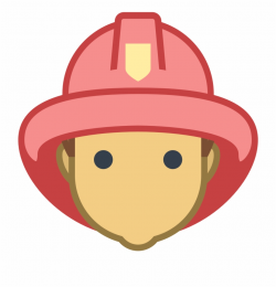 Fireman Male Icon - Firefighter Head Clip Art Free PNG ...