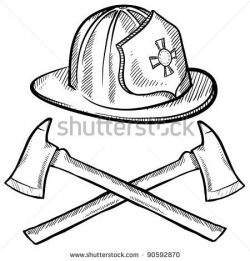Firefighter Helmet Drawing | fire safty | Helmet drawing ...