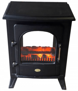 Electric Coal effect fire no background image