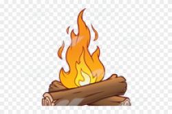 Fireplace Clipart Logs And Fire - Flame - Free Transparent ...