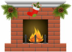 28+ Collection of Holiday Fireplace Clipart | High quality, free ...