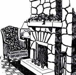 Vintage Stone Fireplace Image! - The Graphics Fairy