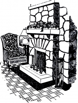 Vintage Stone Fireplace Image! - The Graphics Fairy