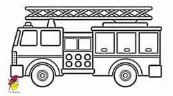 Fire Truck - How to draw a Fire Truck - YouTube - Clip Art ...