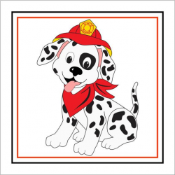 Fire Truck Dalmatian Printable Centerpiece by ...