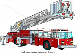 Fire truck ladder clipart 2 » Clipart Portal