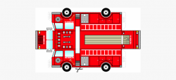 Firetruck Clipart Track - Fire Truck Paper Cut Out #127445 ...