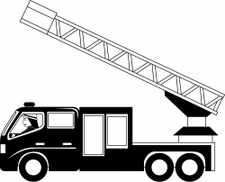 Fire Truck Clipart Black And White | Letters Format