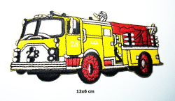 Amazon.com: Yellow Fire Engine Truck Rescue Pumper Red Retro ...