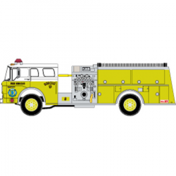 Yellow Fire Truck Clipart