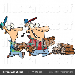 Firewood Clipart #1047122 - Illustration by toonaday