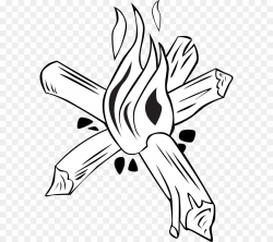 Wood Fire Cooking Drawing PNG Campfire Drawing Clipart ...