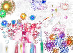 Floral design Fireworks Download - Color gorgeous fireworks 1024*746 ...