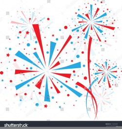 Red White And Blue Fireworks Clipart | Free Images at Clker ...