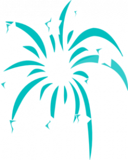 Teal Fireworks Clip Art at Clker.com - vector clip art ...