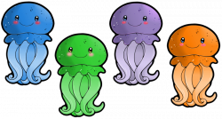 Animated jellyfish clipart