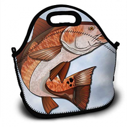 Amazon.com - Cartoon Red Fish Clipart Lunch Bag Portable ...