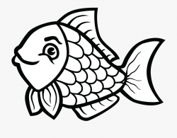 Fishing Clipart Black And White - Fish Line Art Png ...