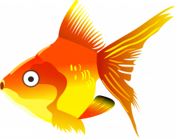 Clipart - Cartoon goldfish