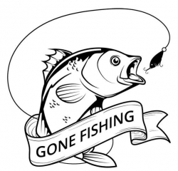 Fish Logo #39, Fish On Svg, Fish Hunting, Fishing Svg Files ...