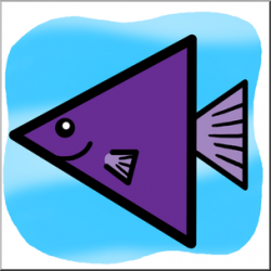 Triangle Fish Clipart