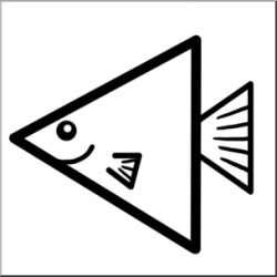 Triangle Fish Clipart