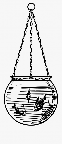 Fishbowl Clipart Black And White - Shoulder Bag ...