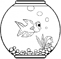 Fish bowl free fishbowl coloring pages clip art image #33933