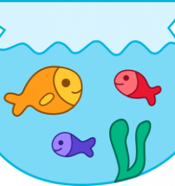 Fishbowl Clipart - clipart illustration of a surprised ...