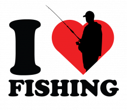 I Heart Love Fishing Fisherman Rod Reel Lure Bobber Lake Boat Bait ...