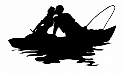 Fishing Boat Clipart Silhouette - Fishing Couple Silhouette ...
