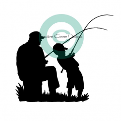 Father and Son Fishing | Tattoo ideas | Fish silhouette ...