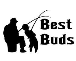 Fishing Decal, Best Buds Decal , Fishing Lover Sticker ...