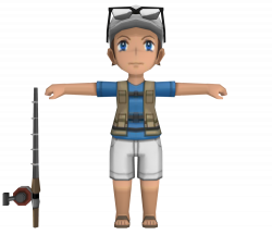 3DS - Pokémon X / Y - Fisherman - The Models Resource