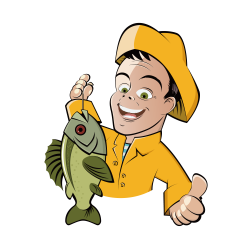 Fishing Cartoon Fisherman Clip art - The middle-aged man with fish ...
